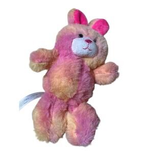 Animal Adventure Pink Yellow‎ Tie Dye Rabbit Bunny Plush Stuffed Animal Toy